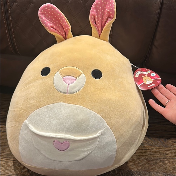 Squishmallows Other - Cute Tan Plush with Pink Ears Squishmellow large